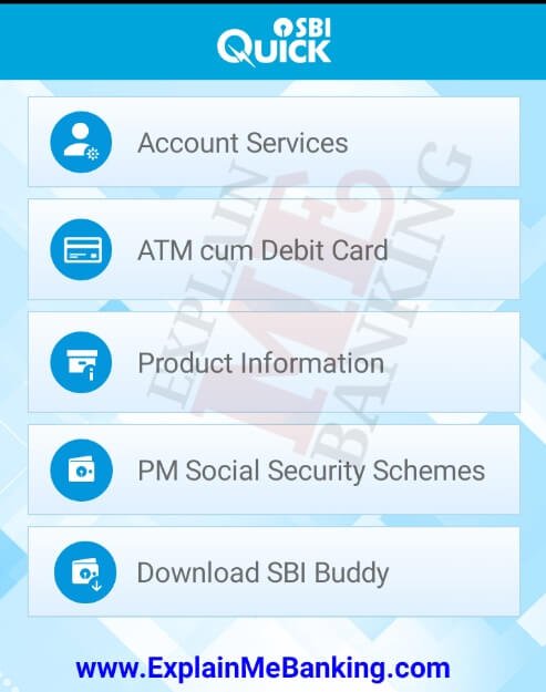 SBI Quick App Services