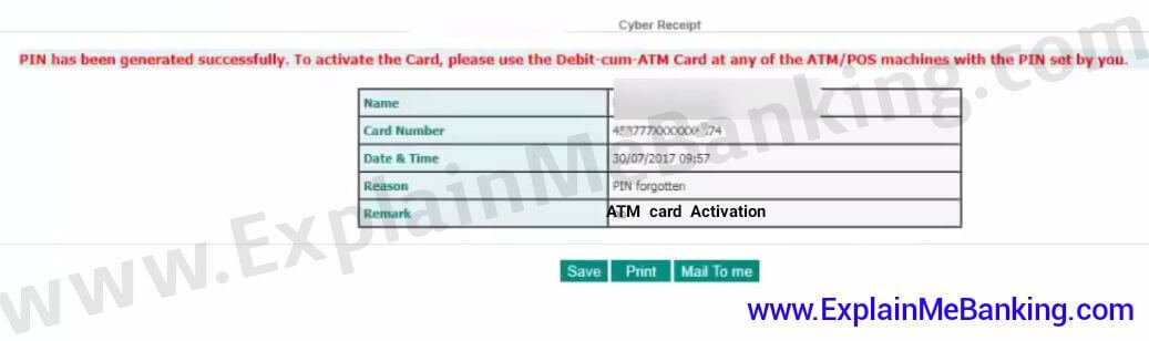 IDBI ATM Card Online Activation In Hindi