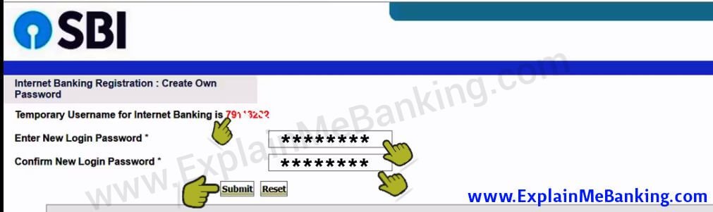 SBI Net Banking Login Password Banana