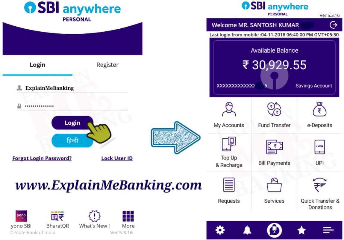 State Bank Of India Mobile Banking Login